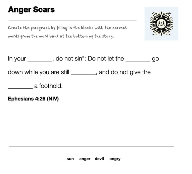 Anger Scars fill-in-the-blank